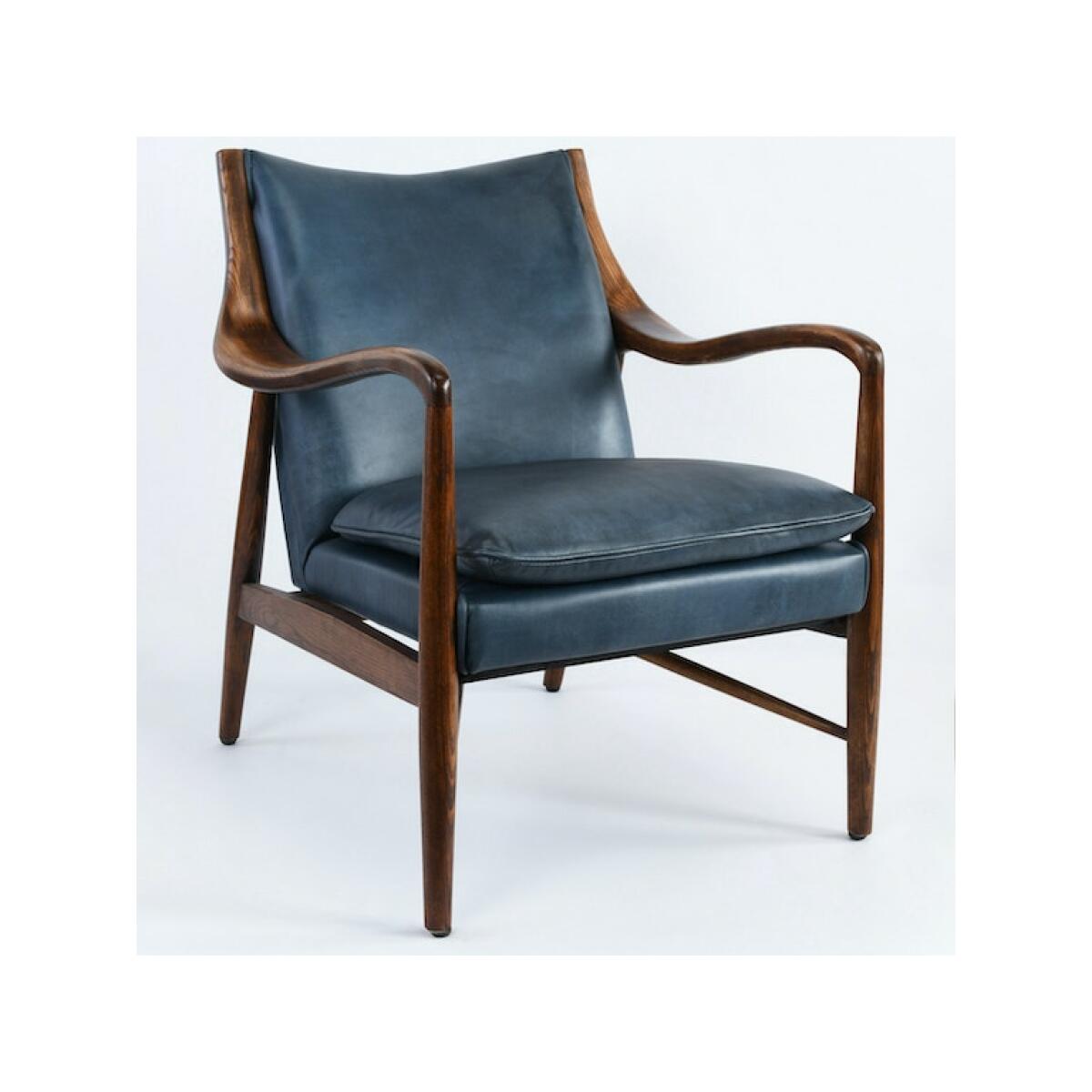 Kiannah Club Chair Blue Chairs Classic Home 7