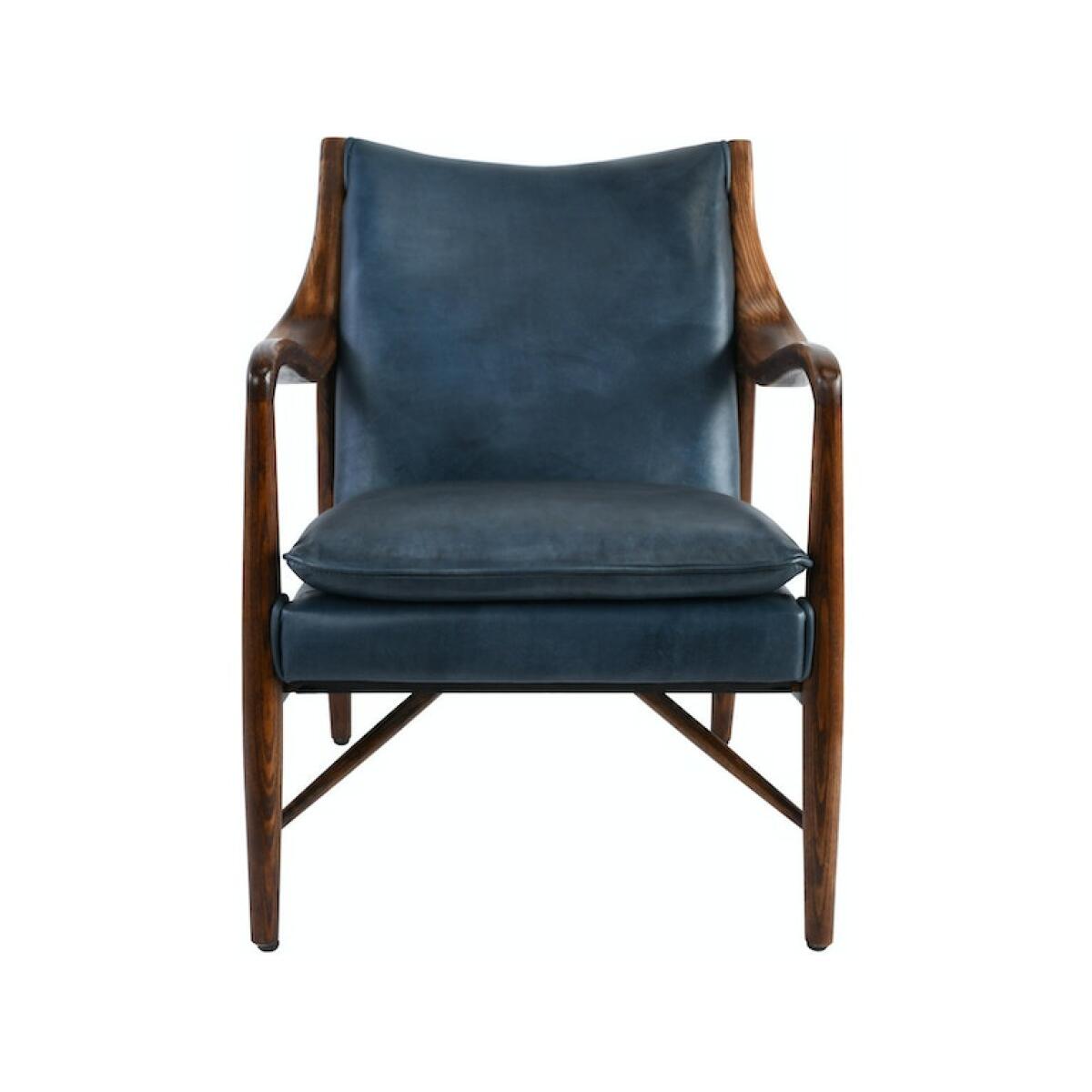 Kiannah Club Chair Blue Chairs Classic Home 4