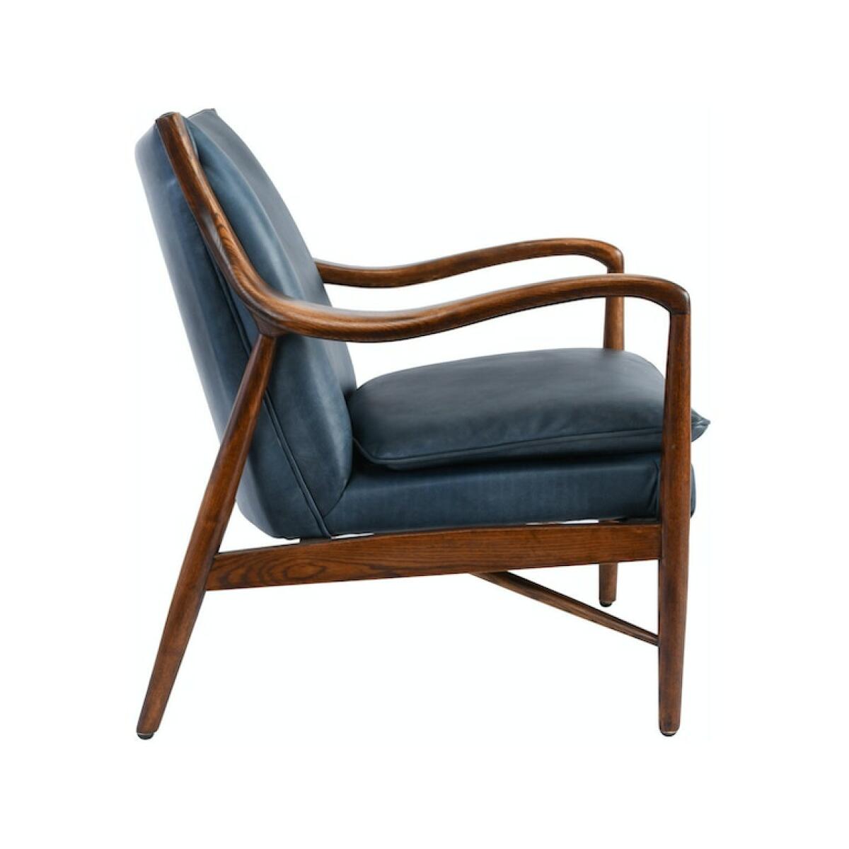 Kiannah Club Chair Blue Chairs Classic Home 5
