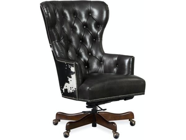 Katherine Executive Swivel Tilt Chair w/ Black & White HOH Office Chairs Hooker Furniture 7 Katherine Executive Swivel Tilt Chair w/ Black & White HOH Office Chairs Hooker Furniture 7