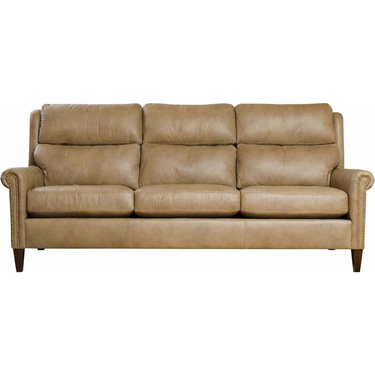 Woodlands Small Roll Arm Sofa with Nails Sofas Customizable 4