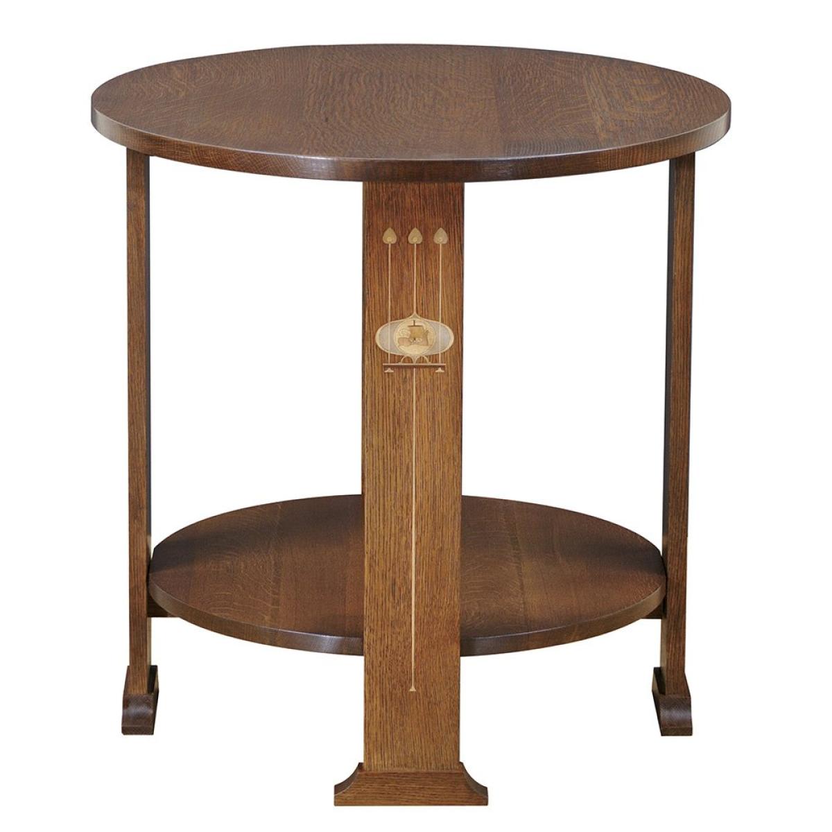 Harvey Ellis Round Lamp Table End tables Stickley Furniture 4