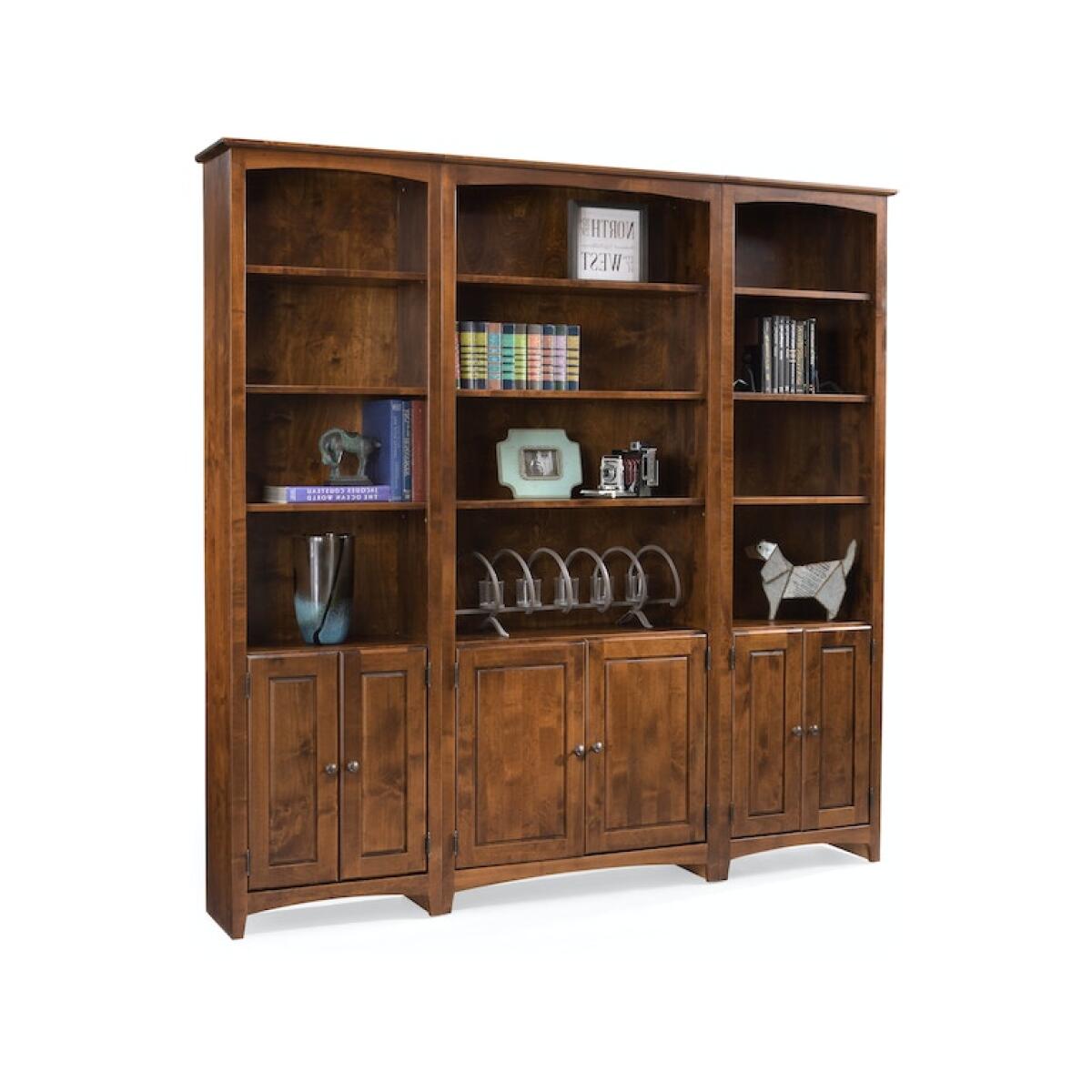 Alder Bookcase 24 x 12 x 84 with Doors Bookcases Archbold Furniture 4