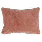 Harriet Velvet 14-inch x 20-inch Rectangular Throw Pillow, Sandy Pink