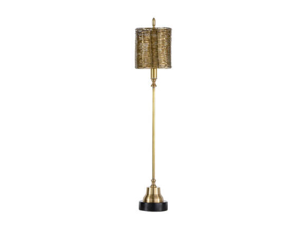 Gold One-Light 10-Inch Milo Lamp 46945 Lighting