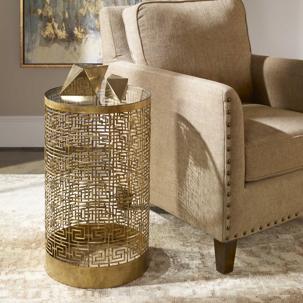 Algernon Drink Table Chairside Tables Uttermost 4