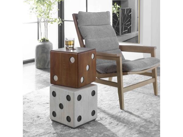 Roll The Dice Accent Table Chairside Tables Uttermost