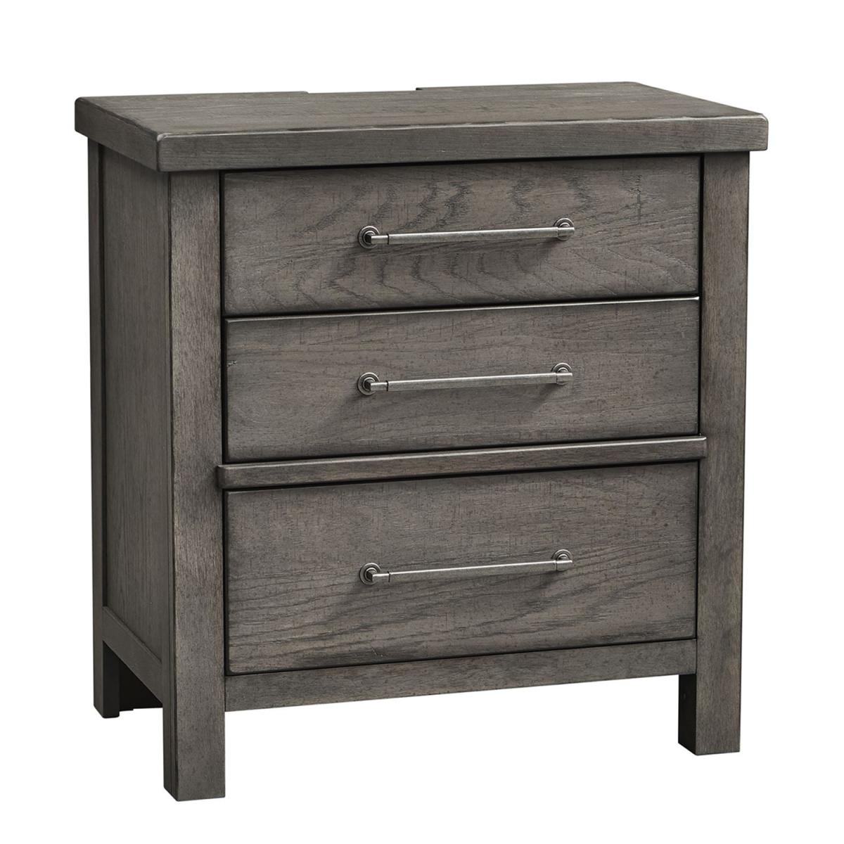 Modern Farmhouse 3 Drawer Night Stand Nightstands Liberty Furniture 4