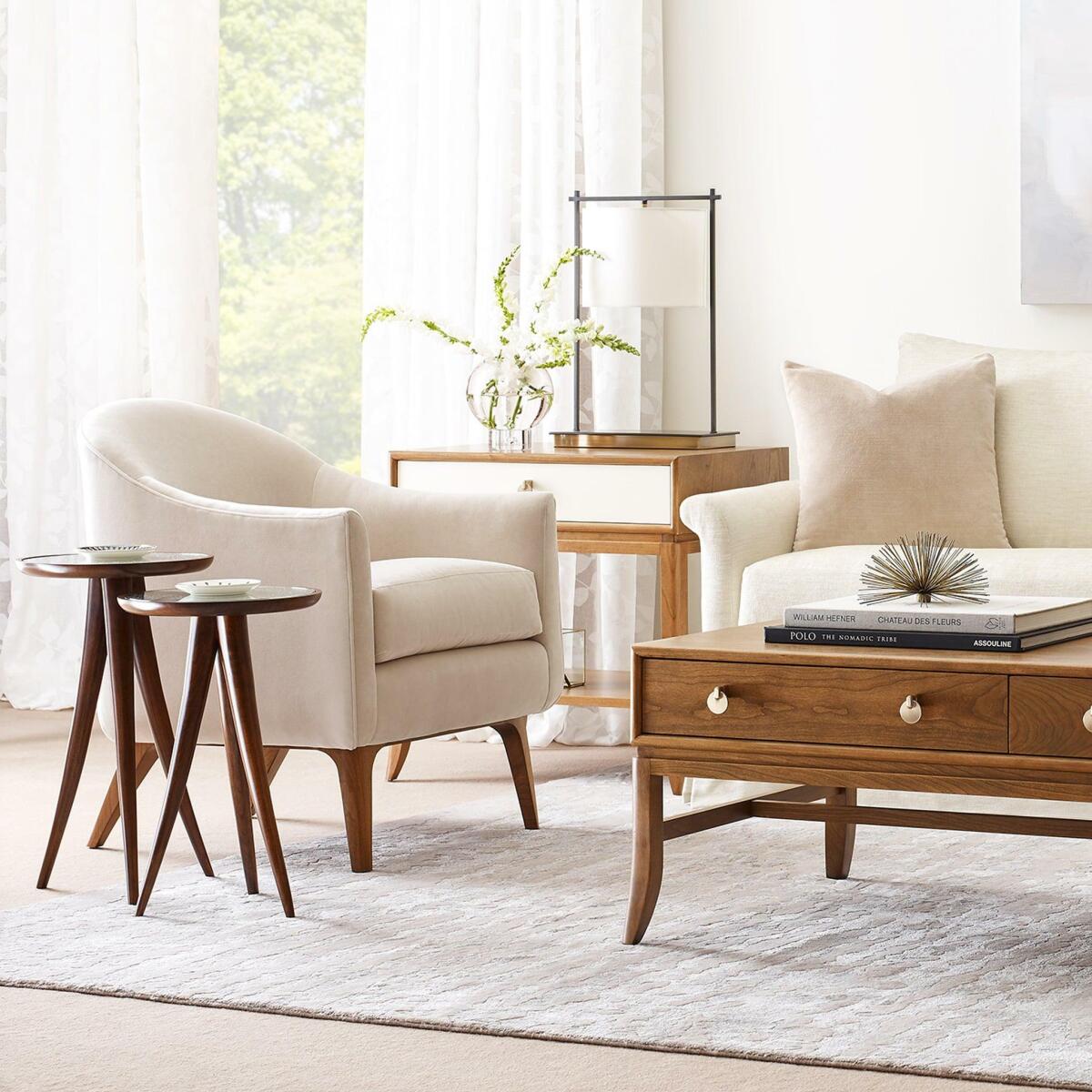 Martine 22-inch Drink Table Chairside Tables Stickley Furniture 6