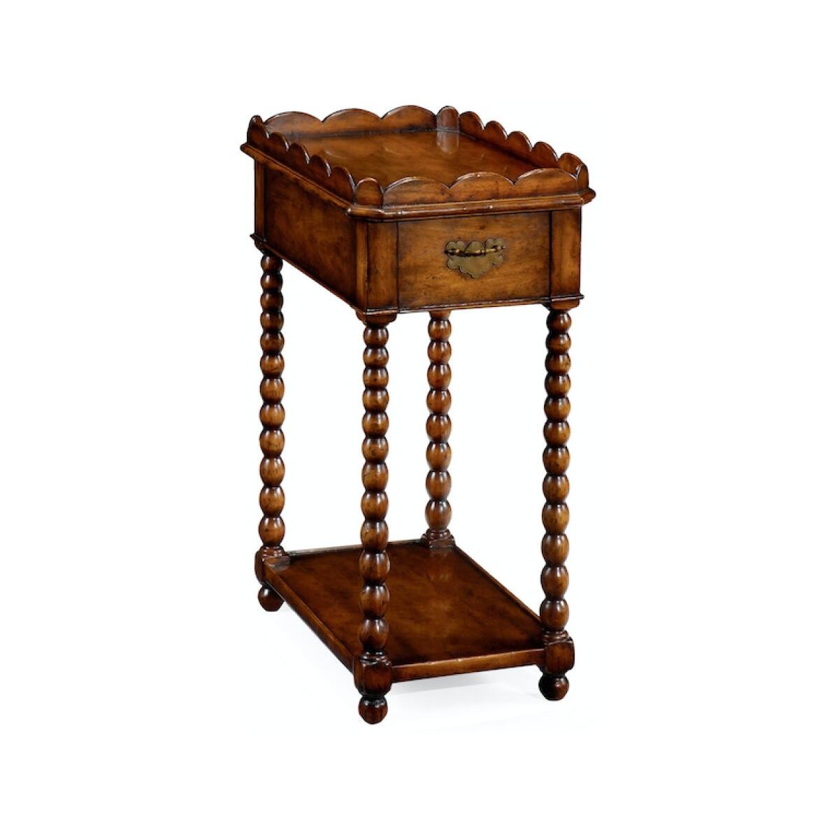 Queen Anne Rectangular Lamp Table Chairside Tables 4