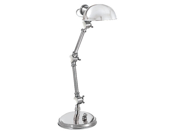 E. F. Chapman Pixie 13 inch 25.00 watt Polished Nickel Task Table Lamp Portable Light Lighting Visual Comfort & Company 4