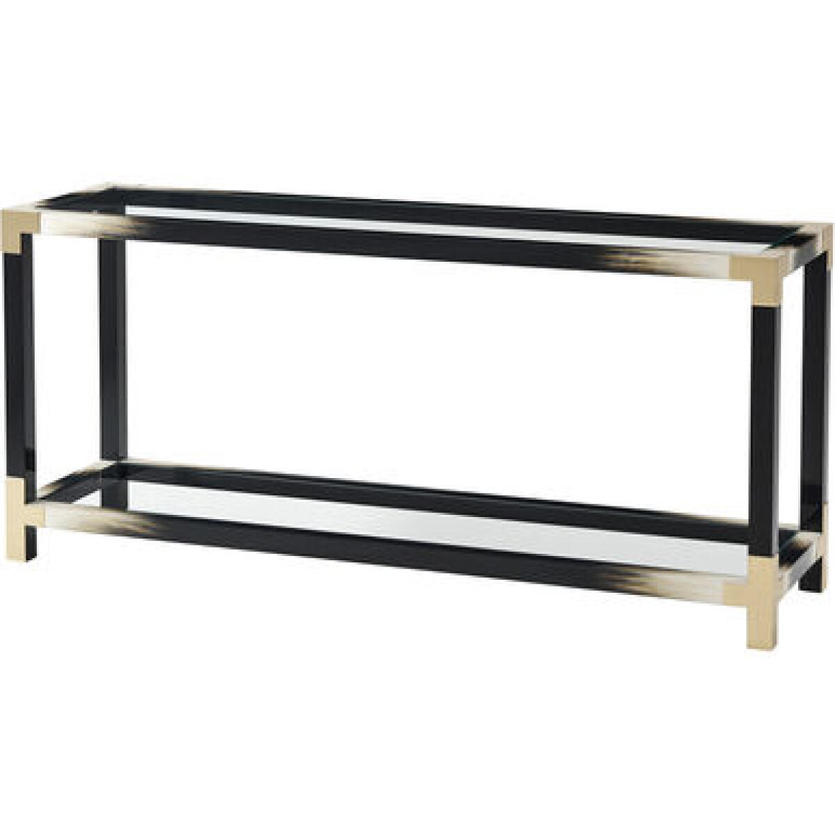 Black Lacquer Console Table Console Tables 4