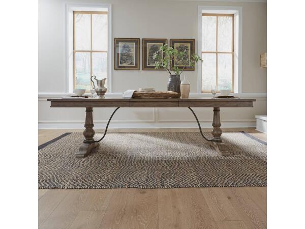 Americana Farmhouse Trestle Table Top Dining Tables Liberty Furniture 12 Americana Farmhouse Trestle Table Top Dining Tables Liberty Furniture 12
