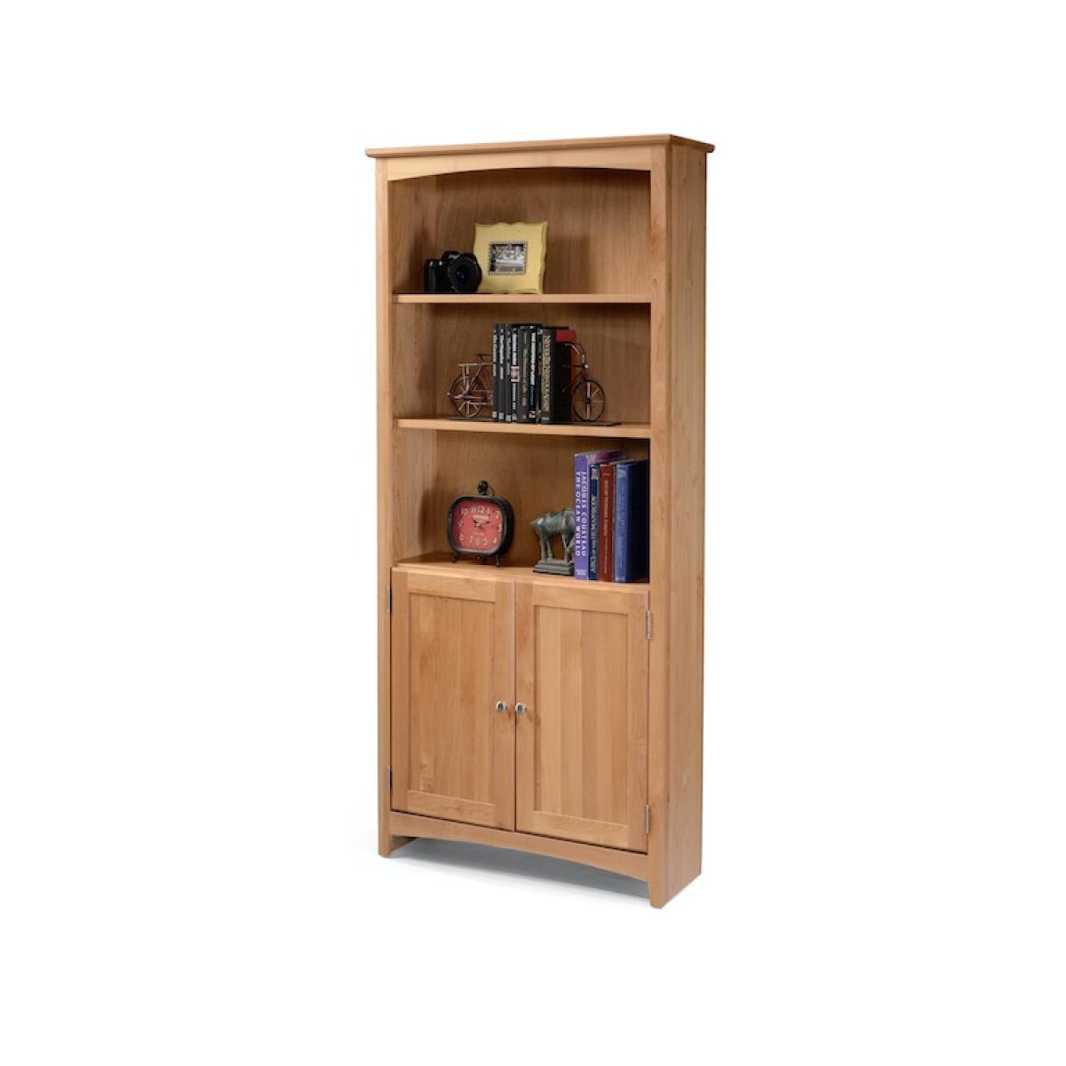 Alder Bookcase 30″ x 72″ With Doors Bookcases Archbold Furniture 4