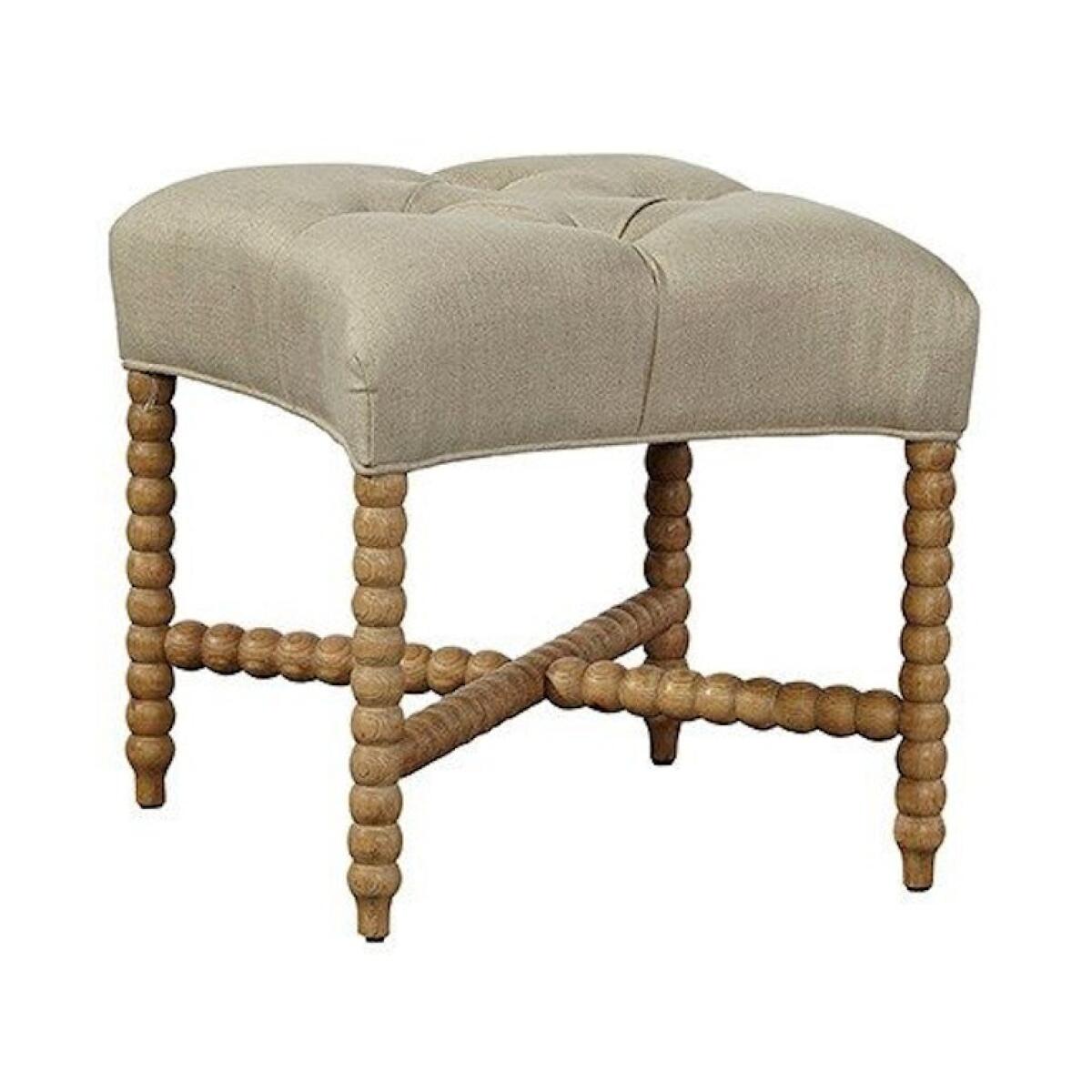 Living Room Tufted Linen Stool Barstools Furniture Classics 4