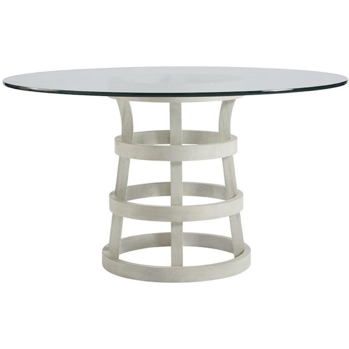 Coastal Living Escape Round Glass Table 54″ in Sandbar Dining Tables Universal Furniture 4