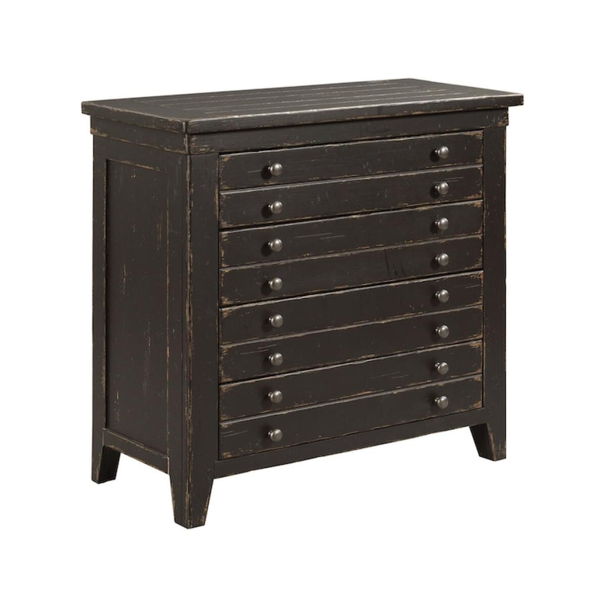 Map Drawer Bedside Chest – Anvil Finish Chests Kincaid Furniture 4