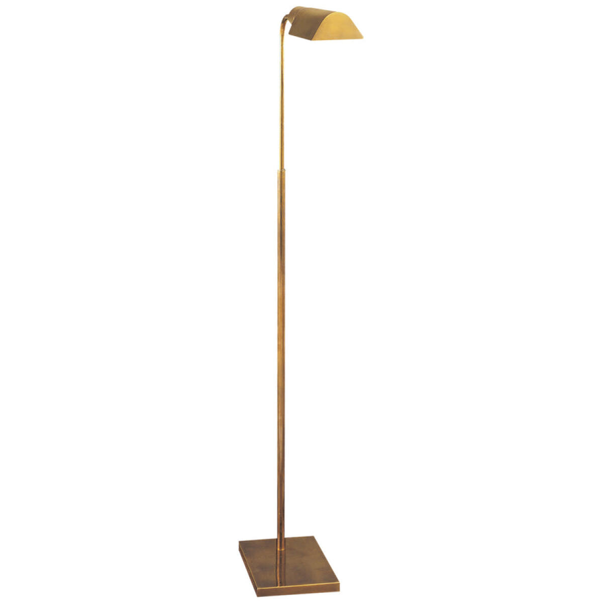Studio Adjustable Floor Lamp in Hand-Rubbed Antique Brass 91025HAB Lighting Visual Comfort & Company 4