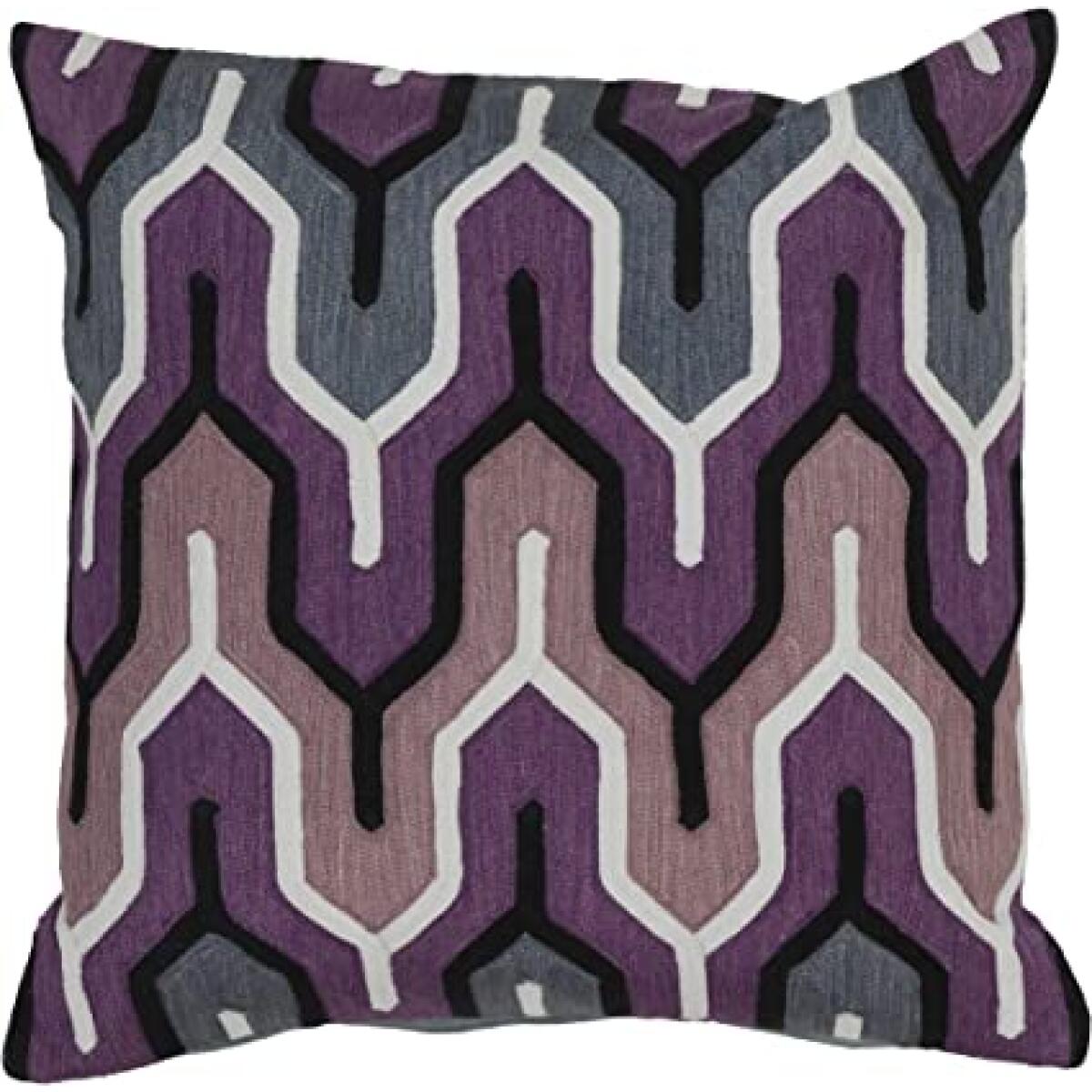 AR107-1818D Down Fill Pillow, 18 by 18-Inch, Slate Accent Pillows Surya 4