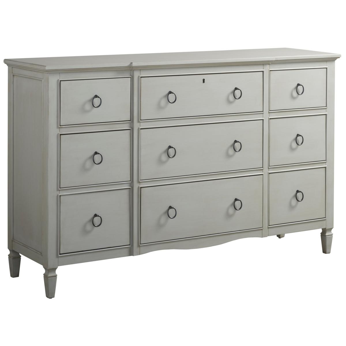 Summer Hill French Grey Nine Drawer Dresser Dressers Universal Furniture 5