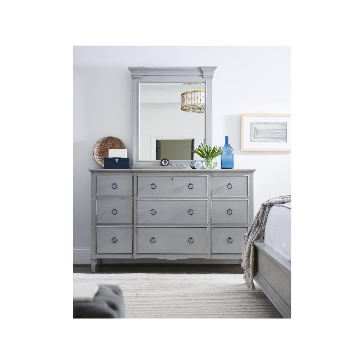 Summer Hill French Grey Nine Drawer Dresser Dressers Universal Furniture 6