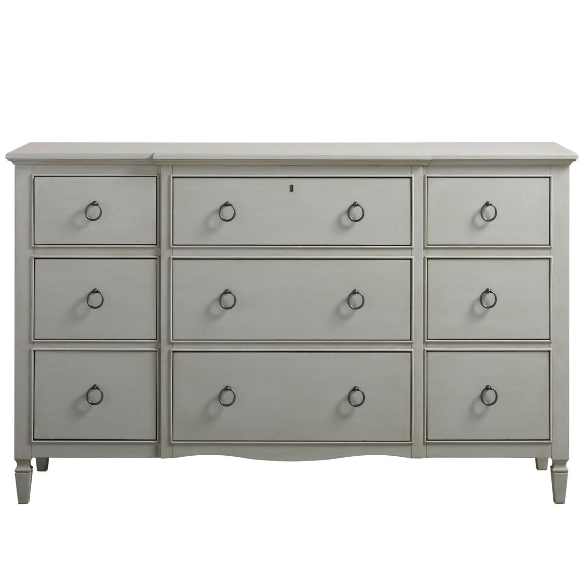 Summer Hill French Grey Nine Drawer Dresser Dressers Universal Furniture 4