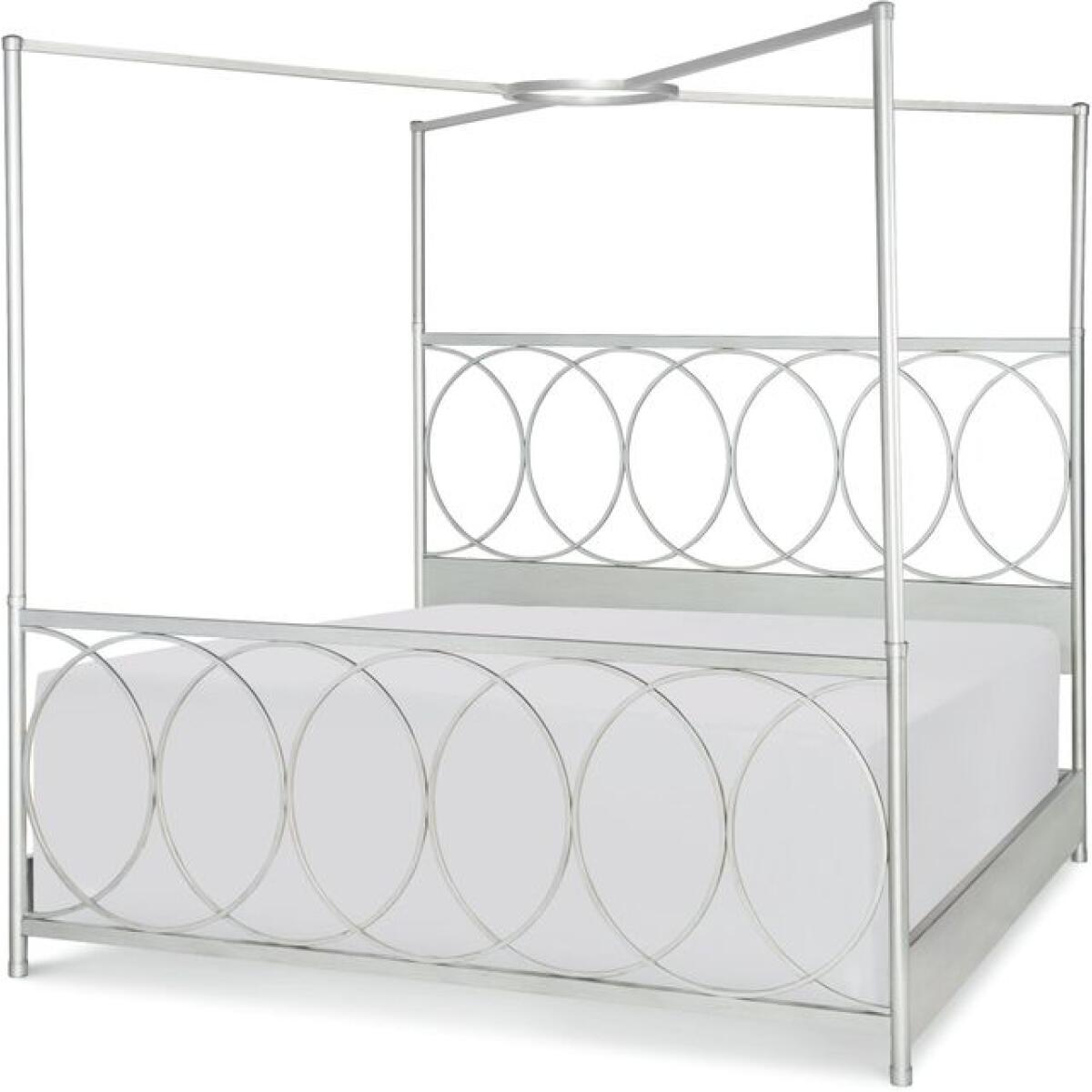 Cinema by Rachael Ray Metal Canopy Bed Queen Beds Legacy Classic Furniture 4