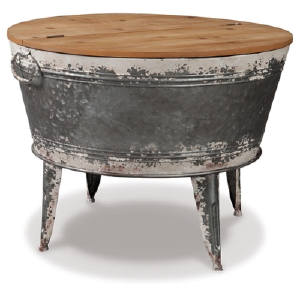 Shellmond Coffee Table With Storage Outlet Home Decor 5