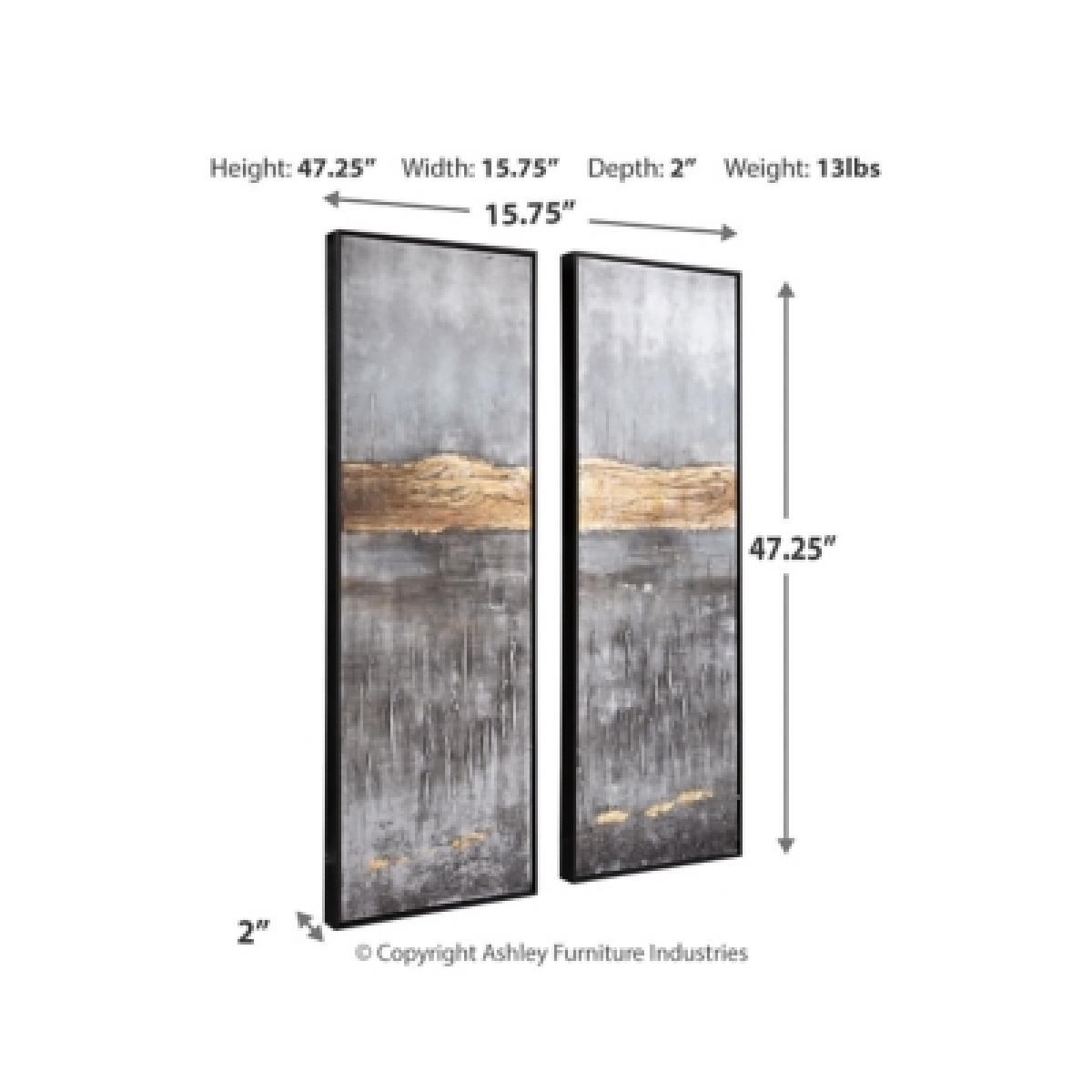 Aniyah Wall Art (Set of 2) Outlet Home Decor 8