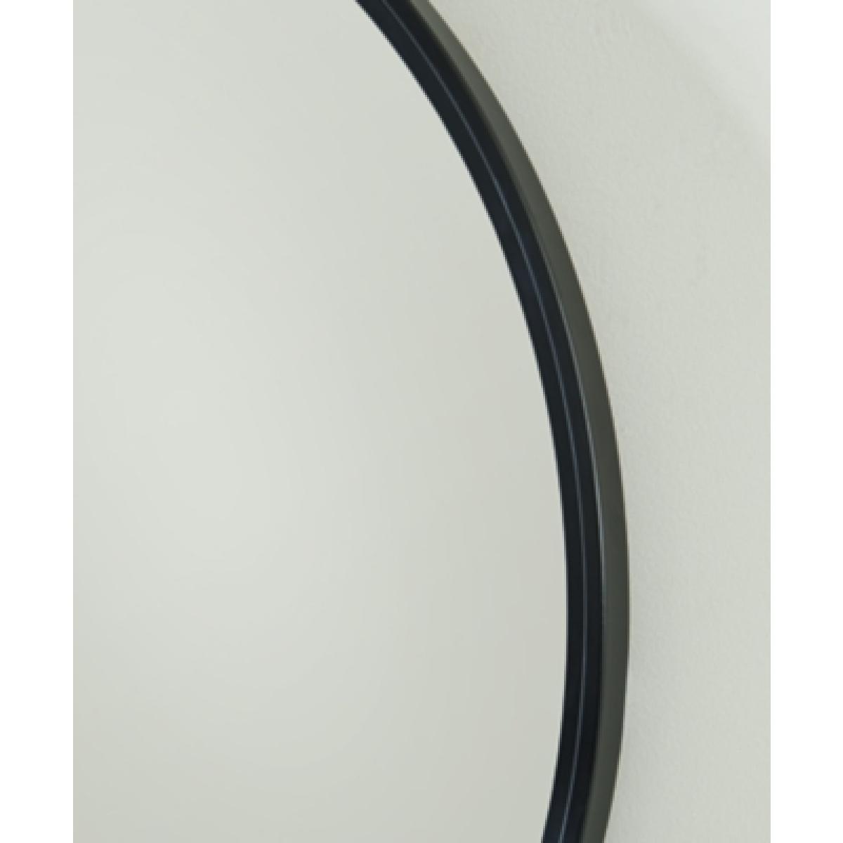 Black Rounded Brocky Accent Mirror Outlet Home Decor 8