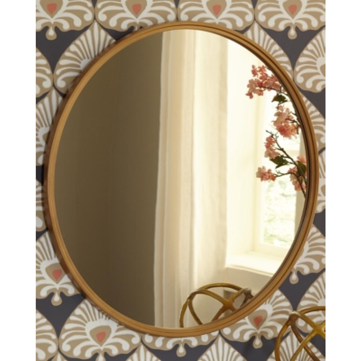 Gold Finish Rounded Brocky Accent Mirror Outlet Home Decor 6