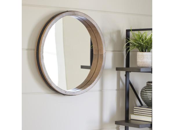 Black Rounded Brocky Accent Mirror Outlet Home Decor 17