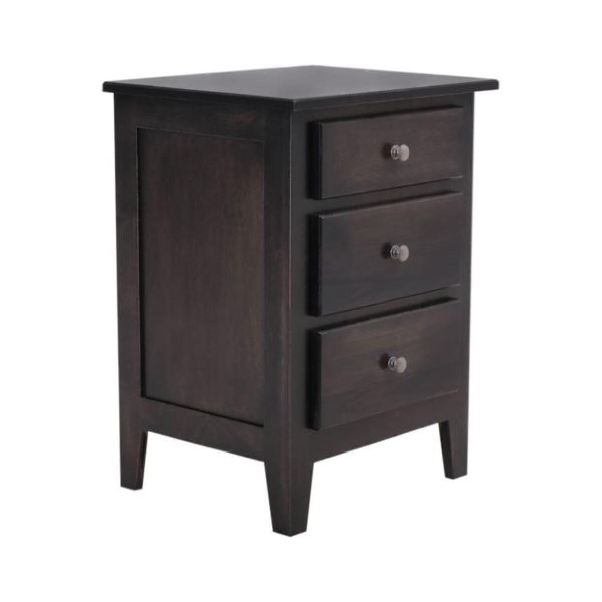 Mapleton 3 Drawer Nightstand in Maple Nightstands Customizable 5