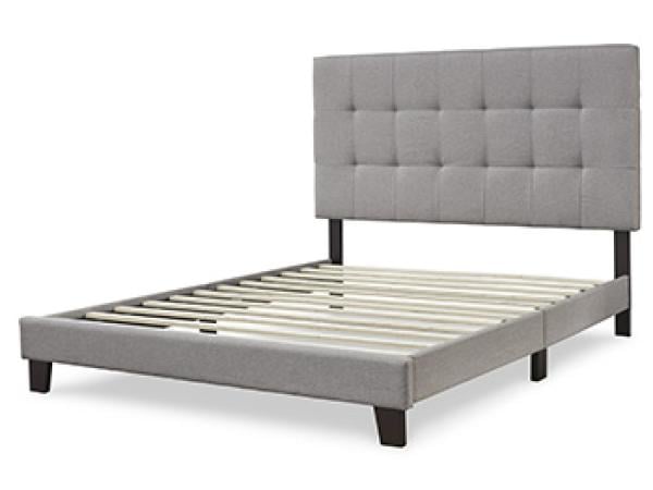 Adelloni Gray Upholstered Queen Bed Outlet Bedroom