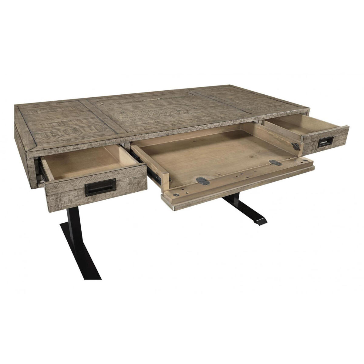 Grayson 60 inch Adjustable Lift Desk Top Desks Aspen Home 5