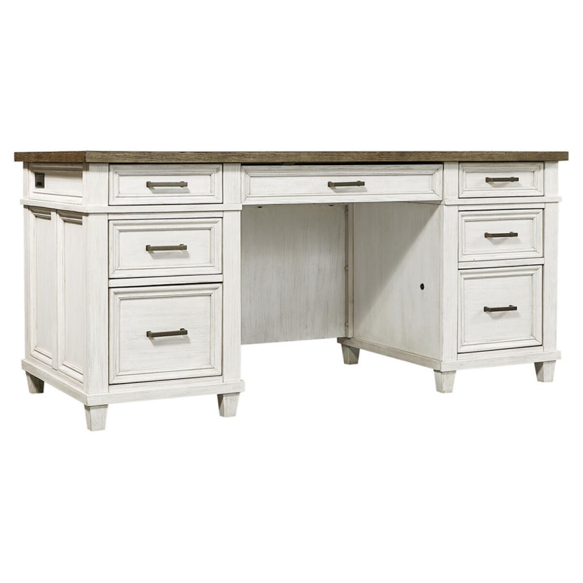 Caraway 66 inch Executive Desk Desks Aspen Home 4
