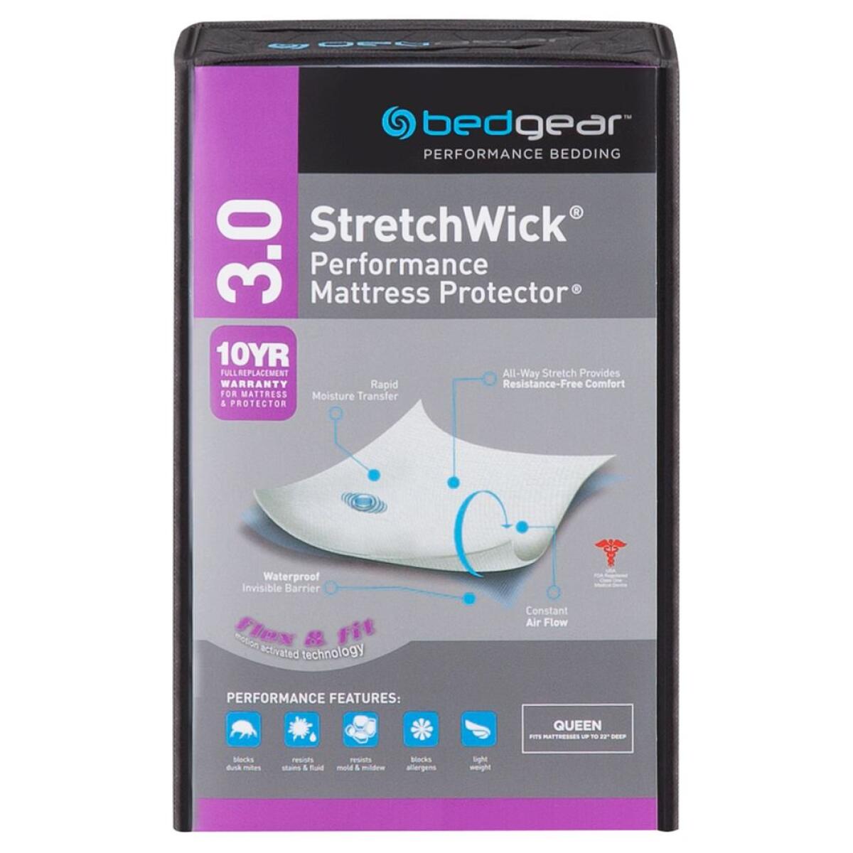 MattressSkin Encasement with Stretchwick Technology Mattress Protectors Bedgear 4