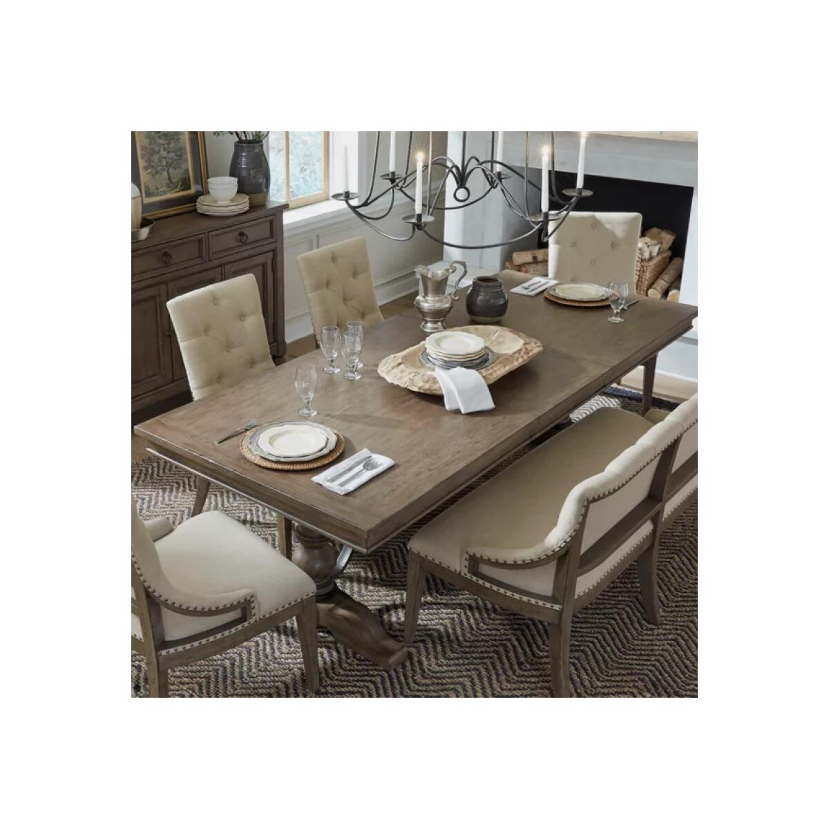 Americana Farmhouse Trestle Table Top Dining Tables Liberty Furniture 6