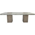Phoenix 94" Dining Table in Reclaimed Pine & Concrete Laminate