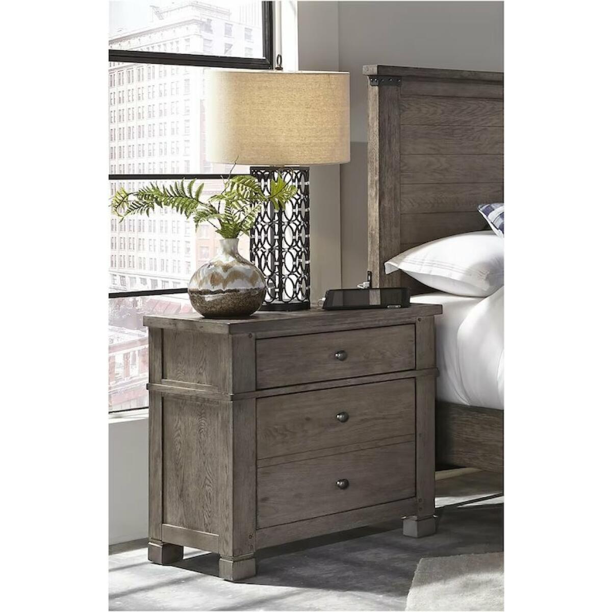 Tucker 2 Drawer Nightstand Nightstands Aspen Home 5