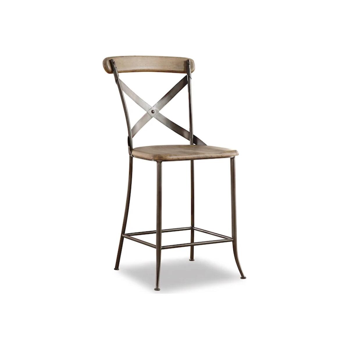 Keystone Industrial Armless Counter Chair Barstools Flexsteel 4
