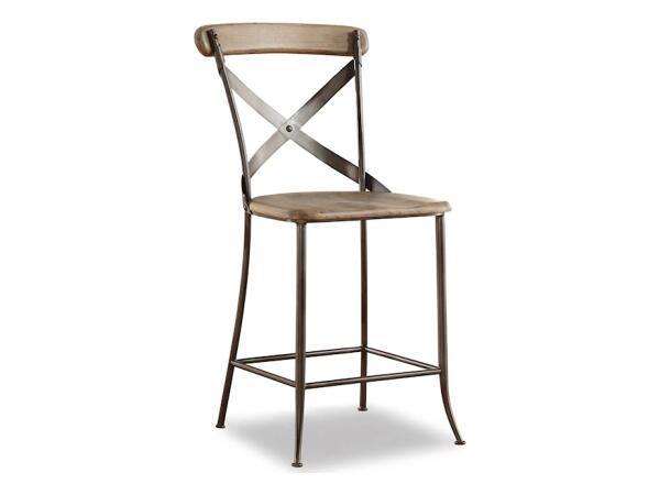 Keystone Industrial Armless Counter Chair Barstools Flexsteel