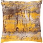 Peniko 18 X 18 inch Ivory/Saffron/Dark Brown/Light Gray Pillow Kit, Square