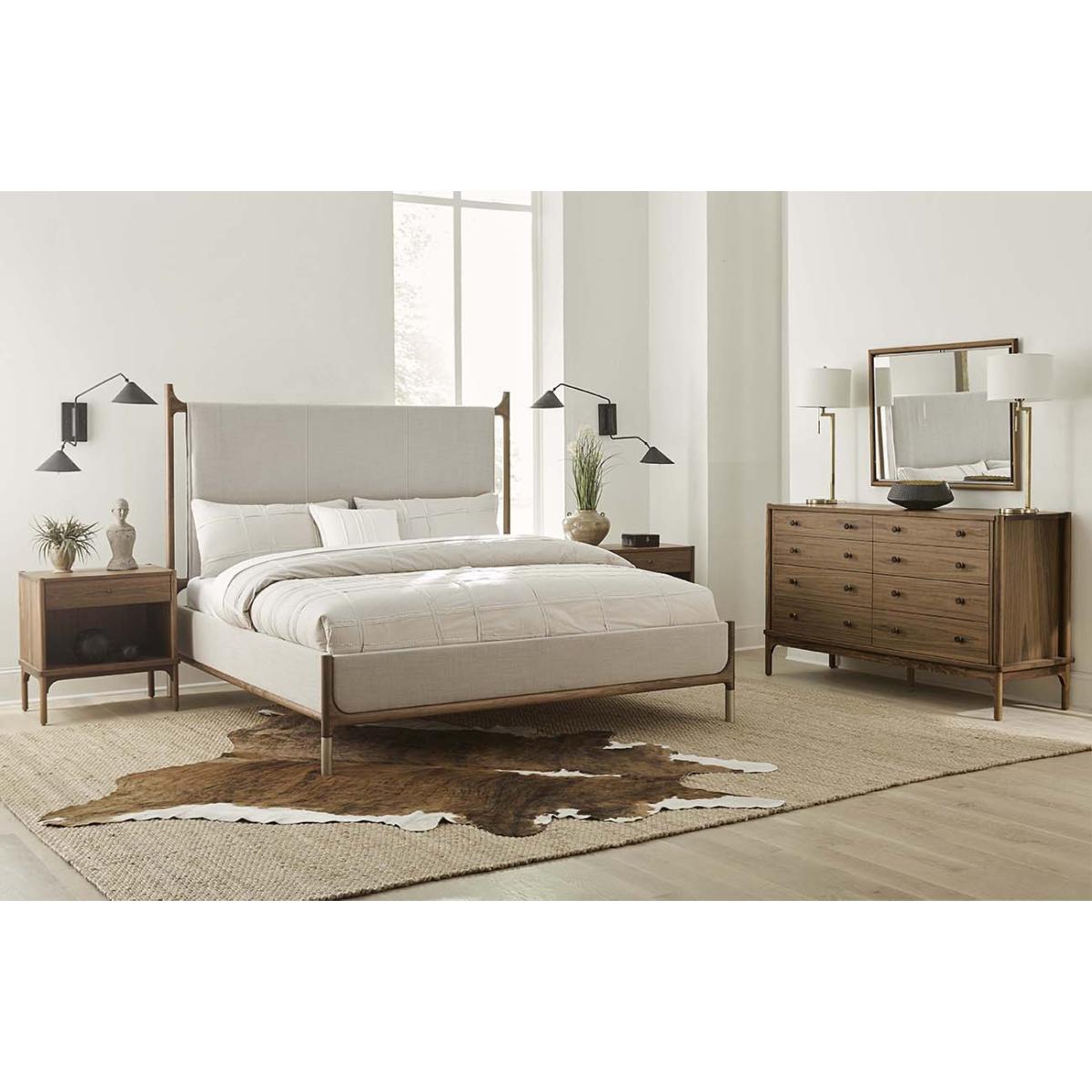 Walnut Grove Upholstered Bed Beds Customizable 5