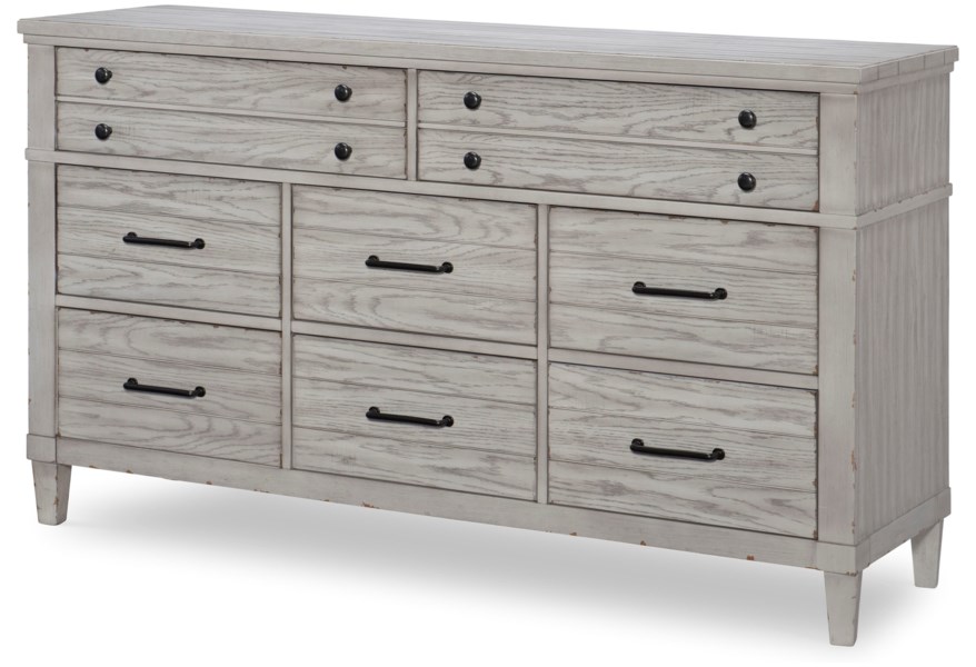 Modern Farmhouse 8-Drawer Dresser With Felt-Lined Drawers - Image 1