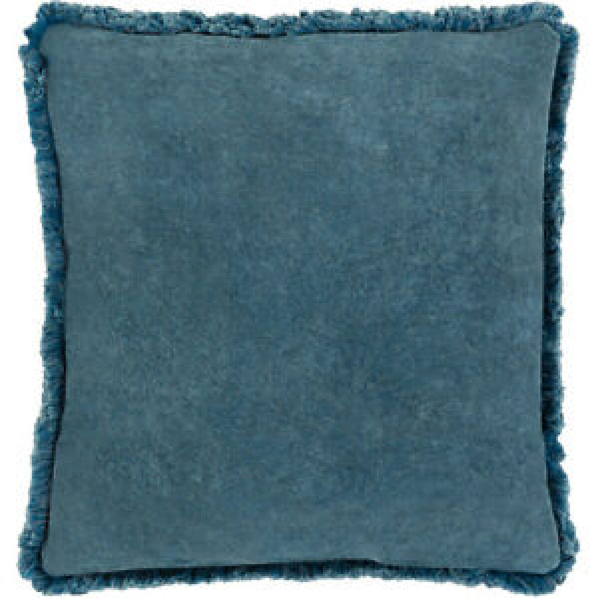 WCV002-1818P Washed Cotton Velvet 18 X 18 inch Denim Pillow Kit Accent Pillows Surya 4