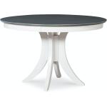 Siena Pedestal Table 30'' H - in Heather Grey & White