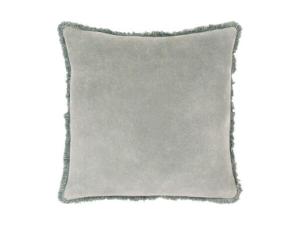 WCV005-1818P Washed Cotton Velvet 18 X 18 inch Sea Foam Pillow Accent Pillows Surya 4