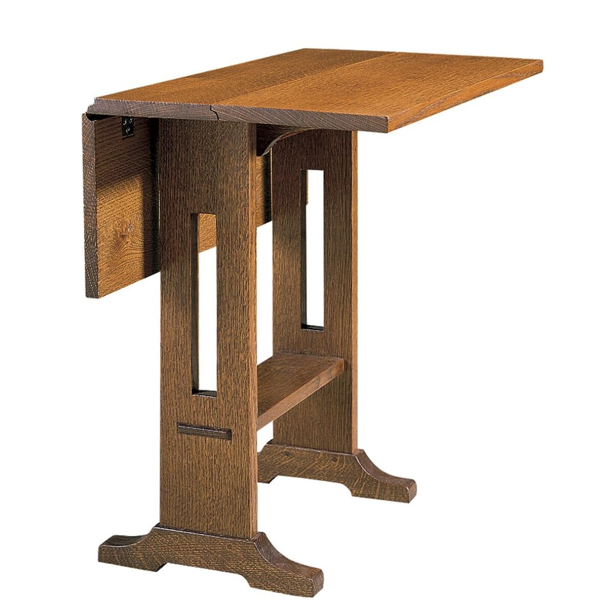 Mission Drop Leaf Table Chairside Tables Stickley Furniture 4