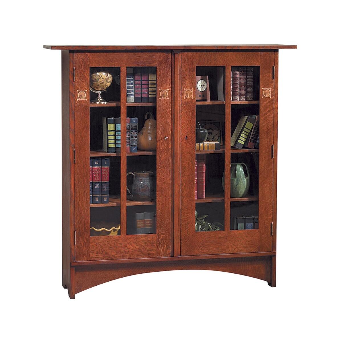 Harvey Ellis Bookcase with Inlay Bookcases Customizable 4